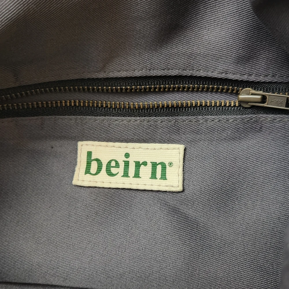 Beirn Snakeskin Tote Bag Purse Green Excellent Condition Hardware Retail $450